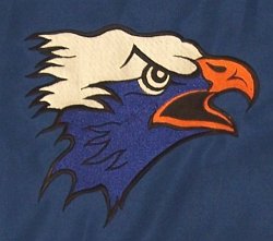 Airport High School Embroidered Eagle Mascot