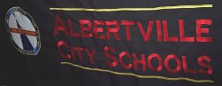 Albertville City Schools Embroidered Tablecloth