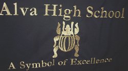 Alva High School Embroidered Tablecloth