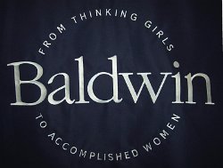 Baldwin School Embroidered Tablecloth