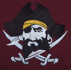 Baulholder High School Buccaneers Embroidered Mascot