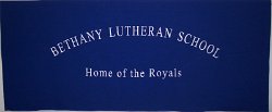 Bethany Lutheran School Embroidered Tablecloth