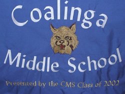 Coalinga Middle School Embroidered Tablecloth