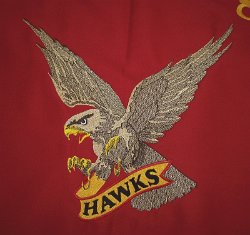 Cowan Sunset High School Hawks Embroidered Mascot 