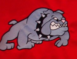 Deep Branch Elementary School Bulldog Embroidered Mascot