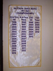 Durango High School Air Force JROTC Mini Embroidered Banner 