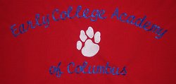 Early College Academy of Columbus Embroidered Tablecloth