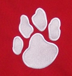 Early College Academy of Columbus Paw Print Embroidered Mascot 