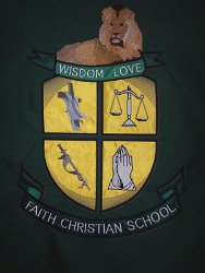 Faith Christian School Embroidered Tablecloth
