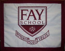 Fay School Embroidered Runner