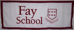 Fay School 6 foot Embroidered Tablecloth