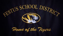 Festus High School District Embroidered Tablecloth