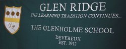 Glen Ridge Glenholme School Devereux Embroidered Tablecloth