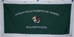 Jackson Road Elementary School Embroidered Banner