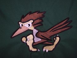 Jackson Road Elementary School Roadrunner Embroidered Mascot 
