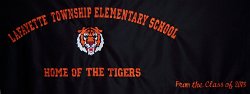 Lafayetter Township Elementary School Embroidered Tablecloth