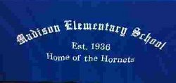 Madison Elementary School Embroidered Tablecloth