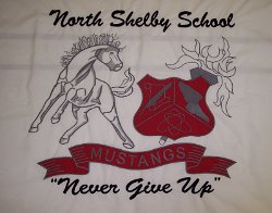 North Shelby School Embroidered Banner 