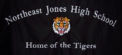 Northeast Jones High School Embroidered Tablecloth