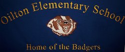 Oilton Elementary School Embroidered Tablecloth 