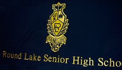 Round Lake Senior High School Embroidered Tablecloth 