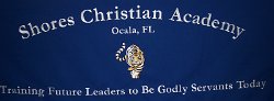 Shores Christian Academy Embroidered Tablecloth 