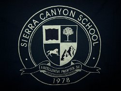 Sierra Canyon School Seal Embroidered Tablecloth 