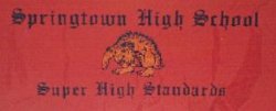 Springtown High School Embroidered Tablecloth 