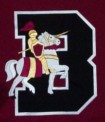 The Bishop's School Embroidered Knight Mascot 