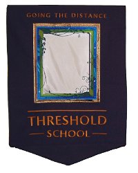 Threshold School Embroidered Podium Banner
