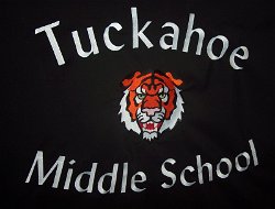 Tuckahoe Middle School Embroidered Tablecloth 