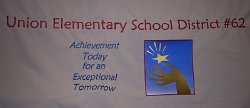 Union Elementary School District 62 Embroidered Tablecloth