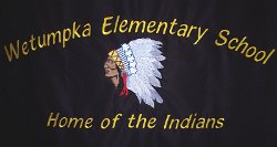 Wetumpka Elementary School Embroidered Tablecloth 