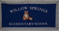 Willow Springs Elementary School Embroidered Banner 