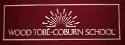 Wood Tobe-Coburn School Embroidered Tablecloth