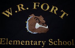W R Fort Elementary School Embroidered Tablecloth 