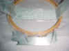 trick film with ribbon held in place by spray adhesive only